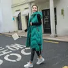 Parka de plumón para mujer Casual Parkas cálidas delgadas Moda Chaleco sin mangas Abrigo Chaqueta larga de algodón Ropa de invierno Sólido con capucha Mujer 231011