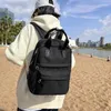 Rucksack Laptop Schwarz Weiblich Wasserdicht Student Büchertasche Dame Kawaii Mode Mädchen Nylon College Frauen Reisen Schule Tragbar