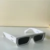 Off Designer Luxury Mens and Womens Classic Brand Retro Okulary przeciwsłoneczne Designerskie okulary Omri006 White White Białe okulary przeciwsłoneczne z pudełkiem z pudełkiem