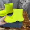 Women Trooper Boots Doll Head Alphabet Rain Rubber Boots Designer Winter Waterproof Non-Slip Fashion Eva Rain Boots Size35-39