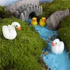 Decorative Figurines 3D Pretty White Swan Angel Resin Mini Artificial For Home Office Desk Decor DIY