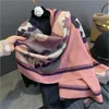 Szaliki 2023 Floral Pashmina Shawl ciepłe kaszmirowe szalik dla kobiet luksusowy zima gruby koc bufanda bandana echarpe poncho 231012