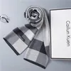 Scarves Classical Men'S Winter Plaid Scarf Warm 100% Pure Wool Neck Scarves Soft Cashmere Scarves British Style Man Business Scarf 231011