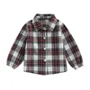 Jackets Toddler Baby Plaid Shirt Jacket Casual Lightweight Warm For Infant Boy Girl Spring Outwear Children's Clothing