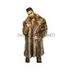 Men's Down Parkas winter autumn faux mink leather jacket mens loose warm fur leather coat men slim jackets jaqueta de couro fashion Leisure trench J231012