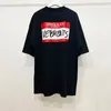 T-shirt oversize stampate lettera uomo donna 1 cotone maniche corte