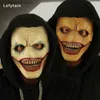 Party Masks Lofytain Horror Creepy Devil Joker Skull Masks Cosplay Halloween Clown Demon Latex Hjälm Carnival Halloween Party Costume Props T231012