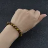 4mm 6mm 8mm 10mm 12mm Natural Tiger Eye Armband Gemstone Healing Power Energy Beads Elastic Stretch Stone Round Beads Armband