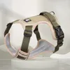 Reflective Dog Harness Large Breed Adjustable No Pull Vest with with Handle 2 Metal Rings 2 Buckles Easy to Put on Take Off