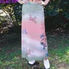 Rokken Y2K Kleurrijke Dierenprint Faldas Lang Voor Vrouwen Casual Leuke Cartoon Roze Maxi Rok Zomer Herfst Kleding Streetwear