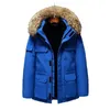 Дизайнерский зимний пуховик, верхняя мужская модная парка, водонепроницаемая ветрозащитная ткань премиум-класса, толстая накидка с поясом, теплые куртки123