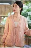 Damenjacken Hohe Qualität Herbst Chinesischen Stil Retro Quaste Einreiher V-ausschnitt Top Exquisite Stickerei Lose Frau Jacke S-XXL