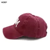 Ball Caps KOEP MOM And DAD Baseball Cap Fishing Caps Men Outdoor Women Washed And Worn Pregnancy Announcement Hats 3D Embroidery YQ231012