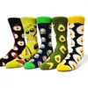 Women Socks 5 Pairs/Pack Happy Funny Cartoon Cosplay Novelty Cute Kawaii Combed Cotton Long Sock