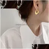 925 Sterling Sier Metal Irregar Hoop Earrings for Women Insinice Geometric Earring oorbellen wholesale S-e433 dhgarden otrgn