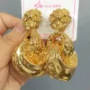 Stud Fashion Classic Drop Women Trendy Gold Plated Earrings Brass Girls Chunky Small Golden Hoop 231012