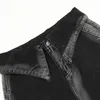 Jeans pour hommes Tie-Dye imprimé Patchwork Vintage homme droit lâche lavé pleine longueur décontracté Denim pantalon large quatre saisons