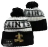 Bonnets Nouvelle-Orléans Bobble Chapeaux Casquettes de baseball 2023-24 Chapeau de seau de créateur de mode Chunky Faux Pom Beanie Noël Sport Bonnet en tricot A15