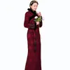 Vêtements ethniques Robe d'hiver asiatique traditionnelle orientale pour femmes longues style tibétain dames robe costume élégant