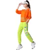 Ny Hip Hop Square Dance Suit Sports Casual Fitness Ghost Shuffle Dance Performance Two Piece Dance Suit