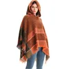 Châles femmes dames gland Cape manteau frange Poncho Oblique rayure bohème châle écharpe 231012