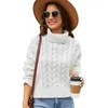 Women's Sweaters Turtleneck White Color Pullovers Sweater Full Sleeves Loose Crop Tops Short Jumpers Clothes