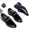 Men Shoes for Party Black Patent Shoe for Men Elegant Italian Shoes Men Slip on Loafers Male Plus Size Point Toe Velvet Shoes