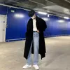 Trench da uomo Trench stile britannico Trench da uomo solido doppio petto Oversize Tempo libero Cappotti lunghi Capispalla elegante Hombre Stile coreano BF Giacca a vento J231012