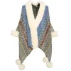 Платки, весна-осень, женское пончо с капюшоном, накидка, плащ с бахромой, шаль с кисточками, свитер, шарф в богемном стиле, пальто 231012