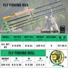 Akcesoria rybackie Sougayilang Tongkat Pancing LALAT Tiang Memancing Kombo Ultra Ringan Dan 27 CNC Aluminium Terbang Rol Dengan Senar Set Umpan 231012