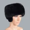 Bérets chapeau russe pour hommes fourrure d'hiver avec oreille épaississement chaud mode adulte