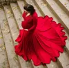 Omuzsuz Doğum Elbiseleri Pogerya Propları Seksi Bölünmüş Yan Maxi Elbise Hamile Kadınlar İçin Uzun Gebelik Elbisesi