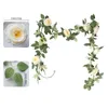 Decorative Flowers Rose Vine Artificial Garland Hanging Silk Greenery For Wedding Party Flower Heads Weddings