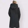 Mulheres Down Parkas DOCERO Designer Primavera Outono Mulheres Finas Jaqueta de Algodão Longo À Prova de Vento Elegante Casaco Com Capuz Acolchoado Outerwear 231011