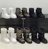 Designerskie buty śniegowe najwyższej jakości nylon apres-ski gabardine bots bots kobiety ślizgowe buty zimowe ciepłe futra futra botki