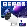 Flyin- HY300 Neuester 3D 4K Wireless Projektor 1080P Smart Mobile Android Mini LED WiFi Projektor mit Weitwinkelklarheit