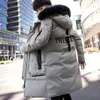 Men's Down Parkas Winter Jacket Cotton Coat Long Section Trend Youth Handsome Camouflage Clothes Casual 231011