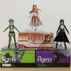 Costumi mascotte Figma Sword Art Online Figura Kirito Kazuto 174 Asuna 178 Sinon Asada Sao 241 Action Figure Modello Giocattoli Joint Mobile Desk Decor