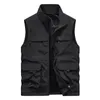 Gilet da uomo Gilet da caccia Biker Motociclista Cappotto estivo per uomo UOMO Moto da lavoro Maglia senza maniche Giacca Denim Abbigliamento da pesca Tasche 231011