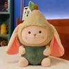 Poupées en peluche 27 cm lapin mignon se transformer en fraise ananas avocat jouets belle bande dessinée douce en peluche pour bébé enfants cadeau 231012