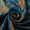 Саронги Шелковый шарф из пашмины Шаль Накидка Жаккардовые цветы с пейсли и каймой Rave 2 слоя Двусторонние классические кисточки для женщин 70X180см 200г 231012