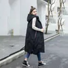 Damskie down Parka Casual Slim Warm Parkas Fashion Shlee Breless Płaszcz długi bawełniany kurtka zima ubrania z kapturem solidne kobieta 231011