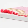 Makeup Brushes 12Pcs Set Cosmetic Foundation Powder Blush Eye Shadow Lip Blend Wooden Make Up Brush Tool Kit Maquiagem T12006