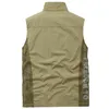 Mäns västar Waistcoat Jacket Vest 2023 Summer Breattable Climbing Handing Fishing Work ärmlösa fitness joggar sportkläder 231011