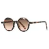 Zonnebril Mode Vintage Ronde Vrouwen Voor Mannen Shades Trending Designer Dun Frame Roze Punk Zonnebril UV400