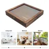 Frames Insect Specimen Box Wooden Display Stand Case Bug Dried Flowers Shadowbox Frame With Glass