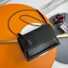 Toppdesignväska axelväskor lyxiga handväskor kvinnors modepåsar y-formad tygväska svart kalvskinn klassiker diagonala ränder