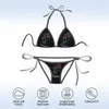 Kvinnors badkläder sexig triangel bikini fabio-quartararos 5 anime bikinis tryckt klassisk midje vintage strand slitage