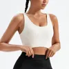 Yoga Outfit Soutien-gorge sans couture Fitness Débardeur sexy pour femmes Courir Sports Brassiere Gym Sous-vêtements d'entraînement Femme Coussin de poitrine amovible