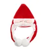 يمكن أن يحرك غطاء الرنة الإضاءة عيد الميلاد الأذنين Peluches Santa Hat Led و Snowman لديه أضواء داخل هدية عيد الميلاد للطفل